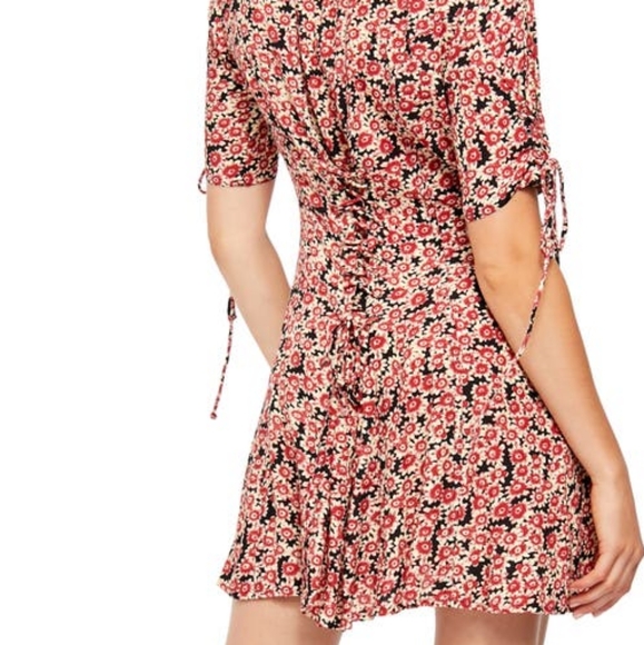 Free People Floral Mini Dress S - Picture 2 of 6